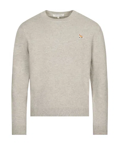 MAISON KITSUNÉ MAISON KITSUNÉ FOX PATCH KNITTED JUMPER