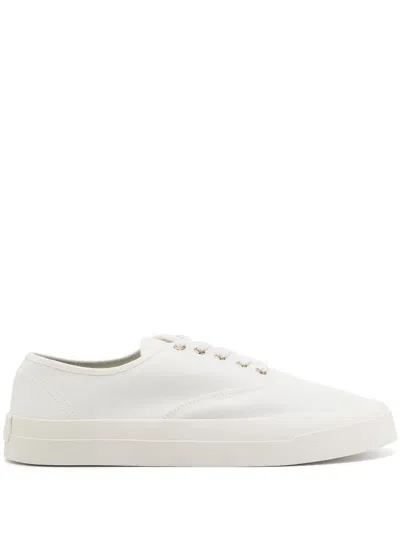 MAISON KITSUNÉ LACE-UP CANVAS SNEAKERS
