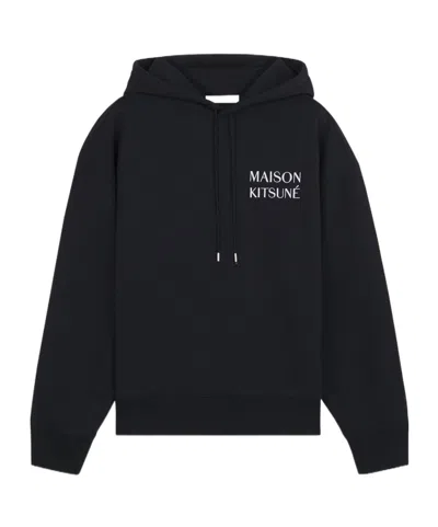 MAISON KITSUNÉ MAISON KITSUNÉ GRAPHIC PRINTED DRAWSTRING HOODIE