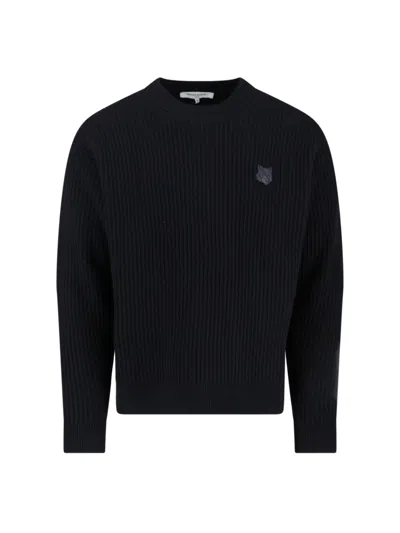 MAISON KITSUNÉ MERINO WOOL LOGO SWEATER
