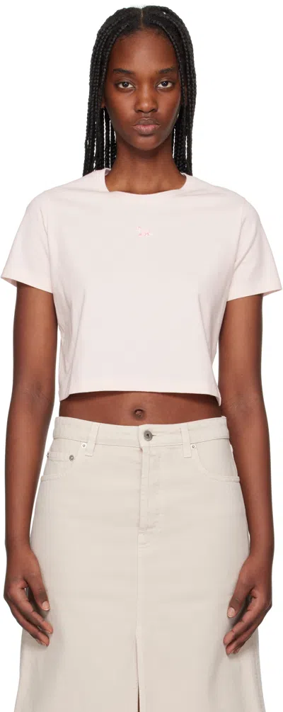 MAISON KITSUNÉ PINK BABY FOX PATCH BABY T-SHIRT