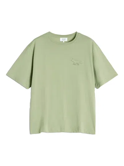 MAISON KITSUNÉ PROFILE FOX-EMBOSSED T-SHIRT