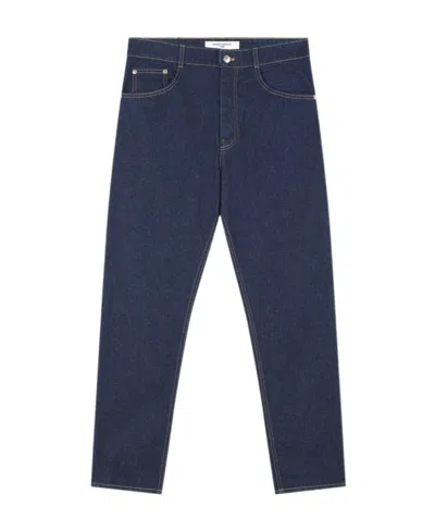 MAISON KITSUNÉ MAISON KITSUNÉ STRAIGHT-LEG MID RISE JEANS
