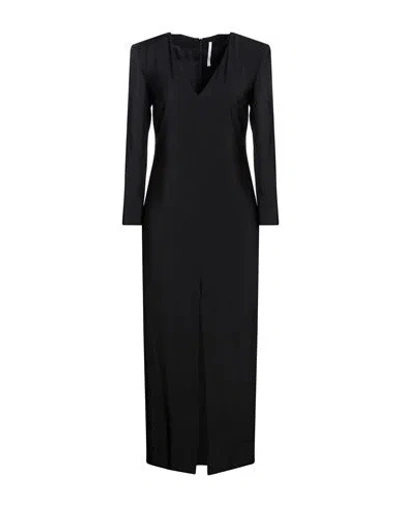 MAISON LAVINIATURRA MAISON LAVINIATURRA WOMAN LONG DRESS BLACK SIZE 4 VISCOSE, POLYESTER