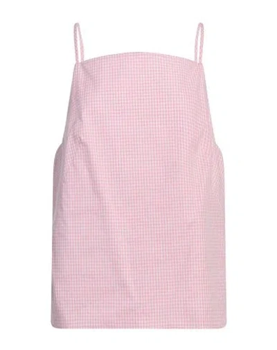 MAISON LAVINIATURRA MAISON LAVINIATURRA WOMAN TOP PINK SIZE 10 COTTON