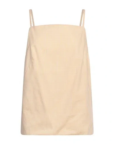 MAISON LAVINIATURRA MAISON LAVINIATURRA WOMAN TOP YELLOW SIZE 10 COTTON