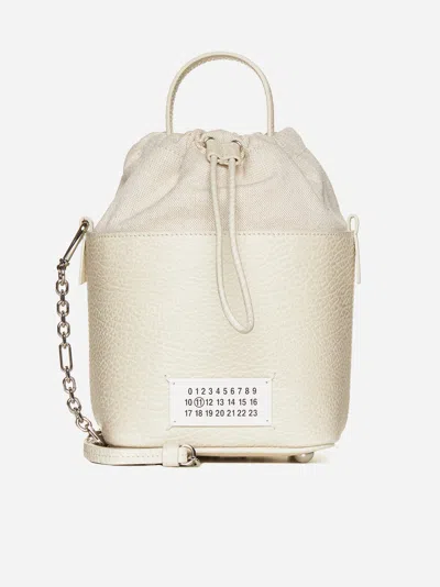 MAISON MARGIELA 5AC LEATHER BUCKET BAG