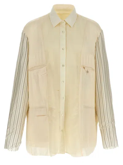 MAISON MARGIELA MEN BEIGE ANONYMITY OF THE LINING JACKET, XL LUXURY SHIRTS FOR MEN DARVEYS