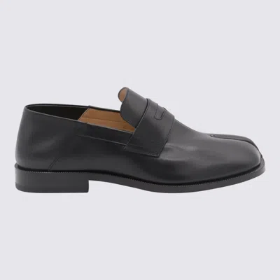 MAISON MARGIELA BLACK LEATHER LOAFERS