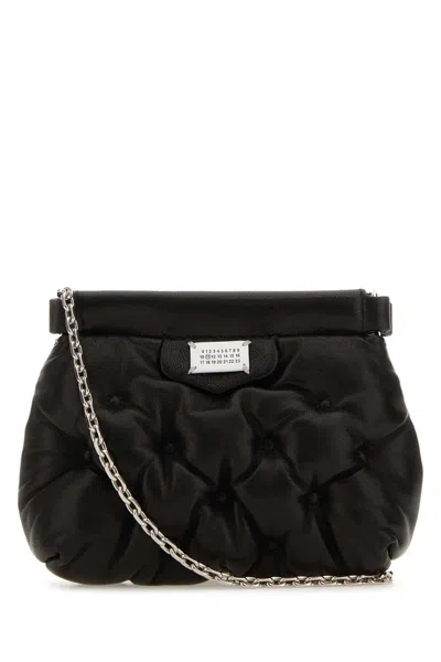 MAISON MARGIELA MAISON MARGIELA BLACK NAPPA LEATHER BABY GLAM SLAM CLASSIQUE CROSSBODY BAG