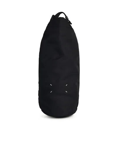 MAISON MARGIELA BLACK NYLON BACKPACK