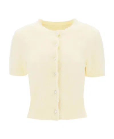 MAISON MARGIELA MAISON MARGIELA BUTTON-UP KNITTED TOP
