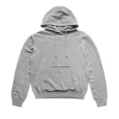MAISON MARGIELA MAISON MARGIELA CASHMERE BLEND HOODIE 'MEDIUM GREY'