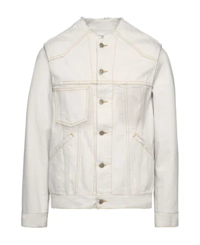 MAISON MARGIELA MAISON MARGIELA COLLARLESS BUTTONED DENIM JACKET