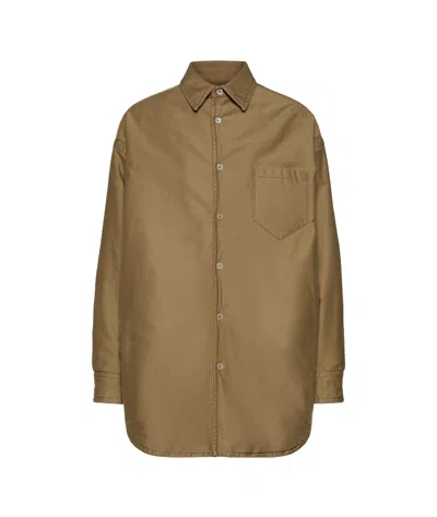 MAISON MARGIELA PADDED SATIN COTTON SHIRT