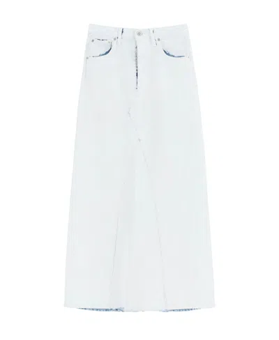 MAISON MARGIELA MAISON MARGIELA RAW-CUT HEM MIDI SKIRT