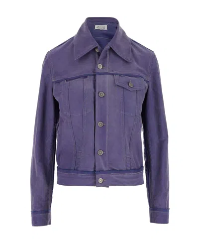 MAISON MARGIELA OVERSIZED-COLLAR DENIM JACKET