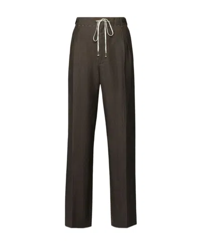 MAISON MARGIELA MAISON MARGIELA DRAWSTRING WIDE-LEG TROUSERS
