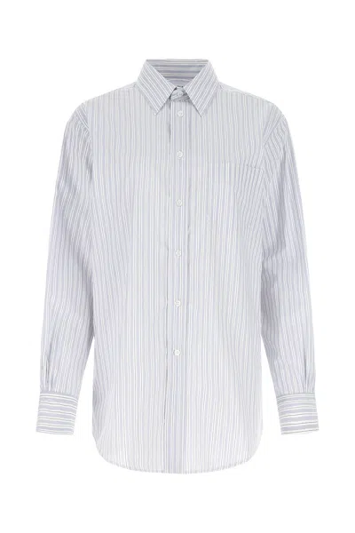 MAISON MARGIELA EMBROIDERED POPLIN OVERSIZE SHIRT