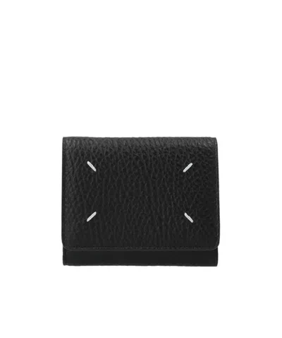 MAISON MARGIELA ZIP COMPACT TRI-FOLD WALLET