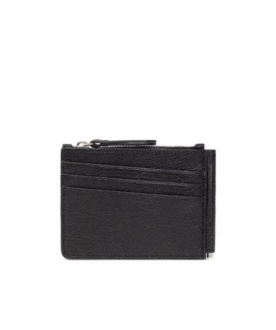 MAISON MARGIELA MAISON MARGIELA FOUR-STITCH DETAILED ZIPPED WALLET