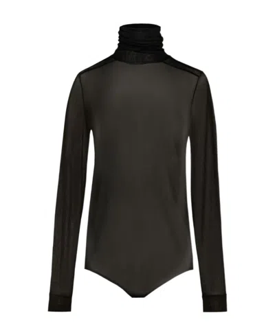 MAISON MARGIELA MAISON MARGIELA SEMI-SHEER HIGH NECK TOP