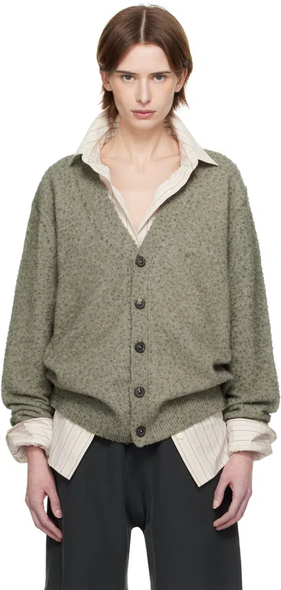 MAISON MARGIELA GREEN PILLING CARDIGAN