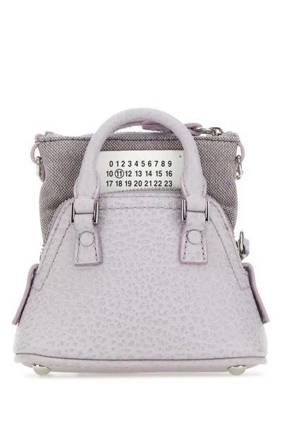 MAISON MARGIELA WOMEN LILAC 5AC CLASSIQUE BABY SATCHEL BAG, ONESIZE LUXURY SATCHELS FOR WOMEN DARVEYS