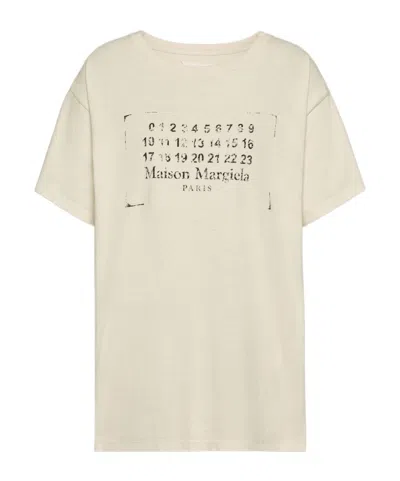 MAISON MARGIELA MAISON MARGIELA LOGO PRINTED CREWNECK T-SHIRT