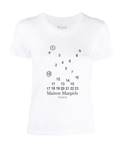 MAISON MARGIELA MAISON MARGIELA LOGO-PRINT CREWNECK T-SHIRT
