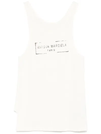 MAISON MARGIELA LOGO-PRINT TANK TOP