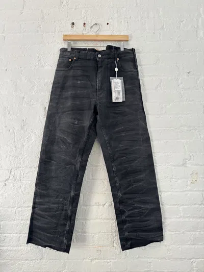 MAISON MARGIELA MM6 CREASE WIDE LEG JEANS