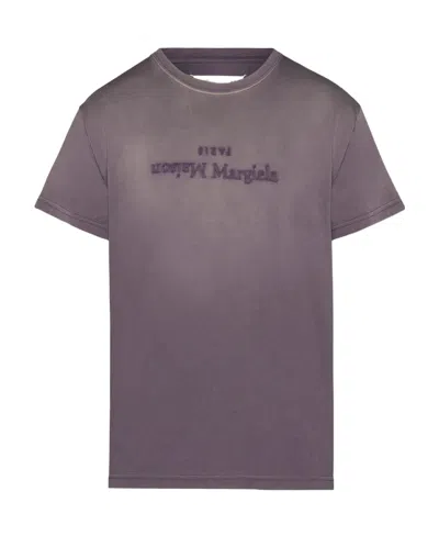 MAISON MARGIELA MAISON MARGIELA REVERSE LOGO DETAILED CREWNECK T-SHIRT
