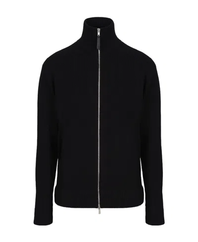 MAISON MARGIELA MAISON MARGIELA RIBBED ZIP-UP CARDIGAN