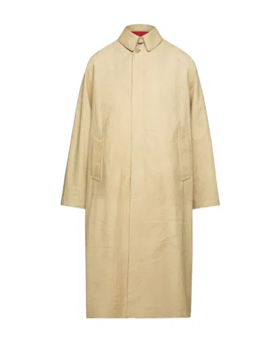 MAISON MARGIELA MAISON MARGIELA SINGLE-BREASTED MIDI TRENCH COAT