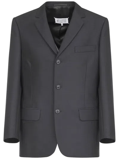 MAISON MARGIELA SINGLE-BREASTED WOOL BLAZER