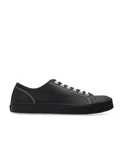 MAISON MARGIELA SLIPT-TOE LEATHER SNEAKERS