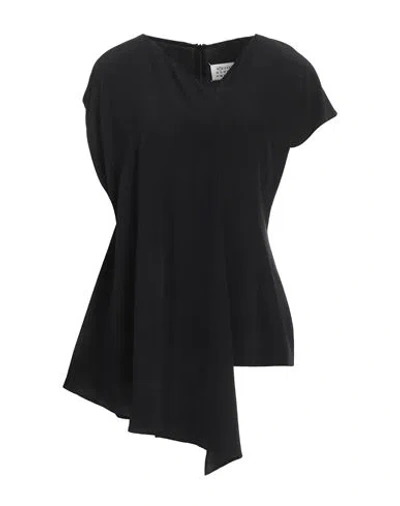 MAISON MARGIELA MAISON MARGIELA WOMAN TOP BLACK SIZE 10 SILK