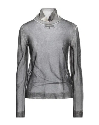 MAISON MARGIELA MAISON MARGIELA WOMAN TOP BLACK SIZE L SILK