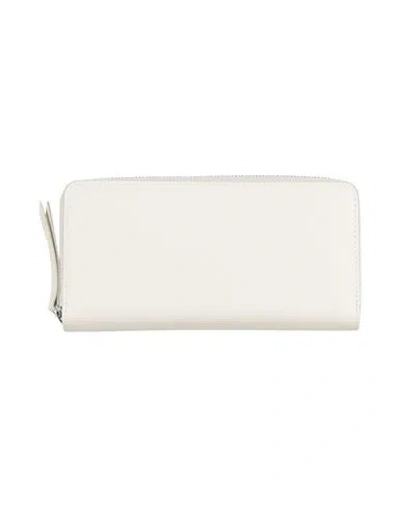 MAISON MARGIELA MAISON MARGIELA WOMAN WALLET CREAM SIZE - COW LEATHER, BRASS, ZINC, ALUMINUM, COPPER