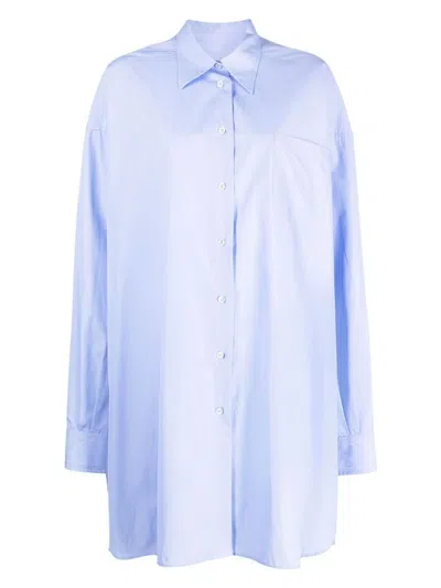 MAISON MARGIELA WOMEN'S LONGLINE POPLIN SHIRT