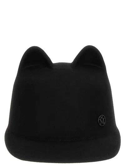 MAISON MICHEL WOMEN BLACK JAMIE HAT, S LUXURY HATS FOR WOMEN DARVEYS