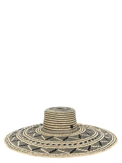 MAISON MICHEL WOMEN NATURAL GINA HAT, M LUXURY HATS FOR WOMEN DARVEYS