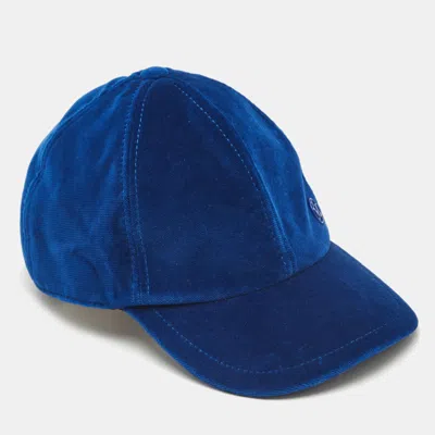 MAISON MICHEL PARIS BLUE VELVET TIGER CAP M