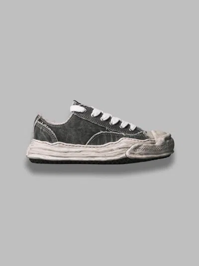 MAISON-MIHARA-YASUHIRO HANK /ORIGINAL SUN BLEACHING AND WASHING TEXTILE LOW-TOP