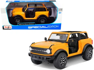 MAISTO 2021 FORD BRONCO BADLANDS ORANGE METALLIC "SPECIAL EDITION" 1/18 DIECAST MODEL CAR BY MAISTO