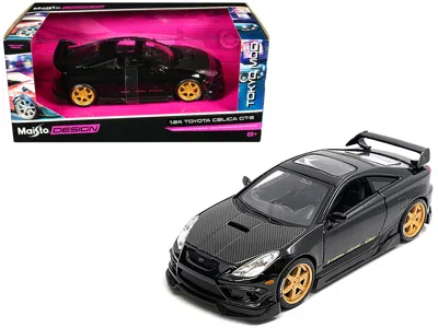 MAISTO TOYOTA CELICA GT-S BLACK WITH CARBON HOOD AND SUNROOF "MAISTO DESIGN TOKYO MOD" SERIES 1/24 DIECAST 