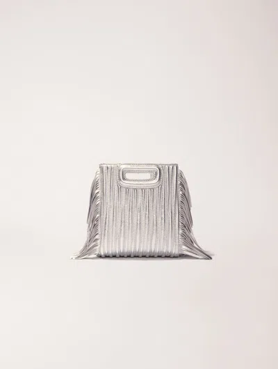 MAJE METALLIC QUILTED LEATHER M MINI BAG