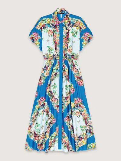 MAJE PATTERNED MAXI DRESS
