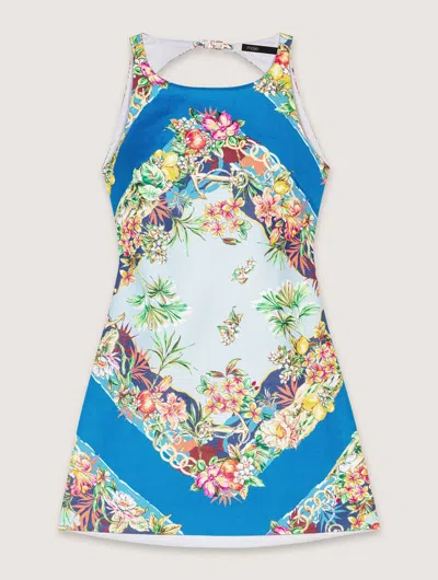 MAJE PATTERNED SHIFT DRESS